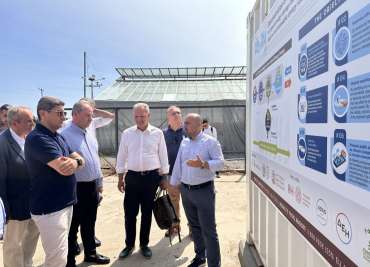 Visit of the Minister of Rural Development and Food to the LIFE-CO2toCH4 methanation pilot unit of ELGO-DIMITRA